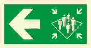 IMPA:332380 方向指示 Direction Ship Safety Sign