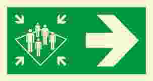 IMPA:332381 方向指示 Direction Ship Safety Sign