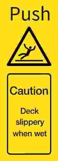 IMPA:332760 警告标识 WSS Ship Safety Sign