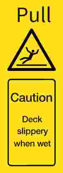 IMPA:332762 警告标识 WSS Ship Safety Sign