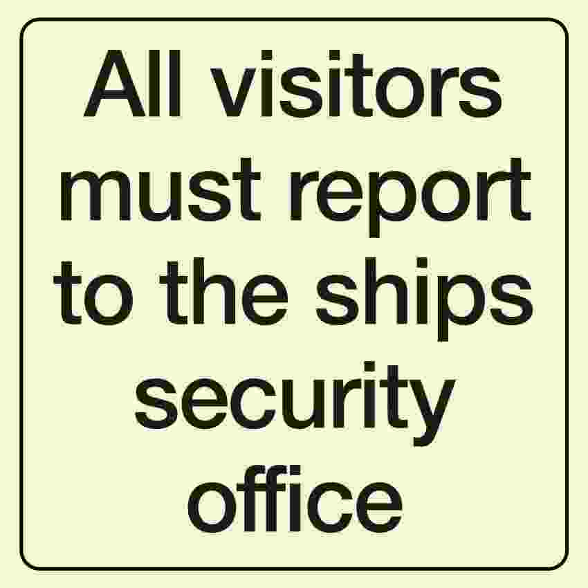 IMPA:332894 船舶保安 ISPS Ship Safety Sign