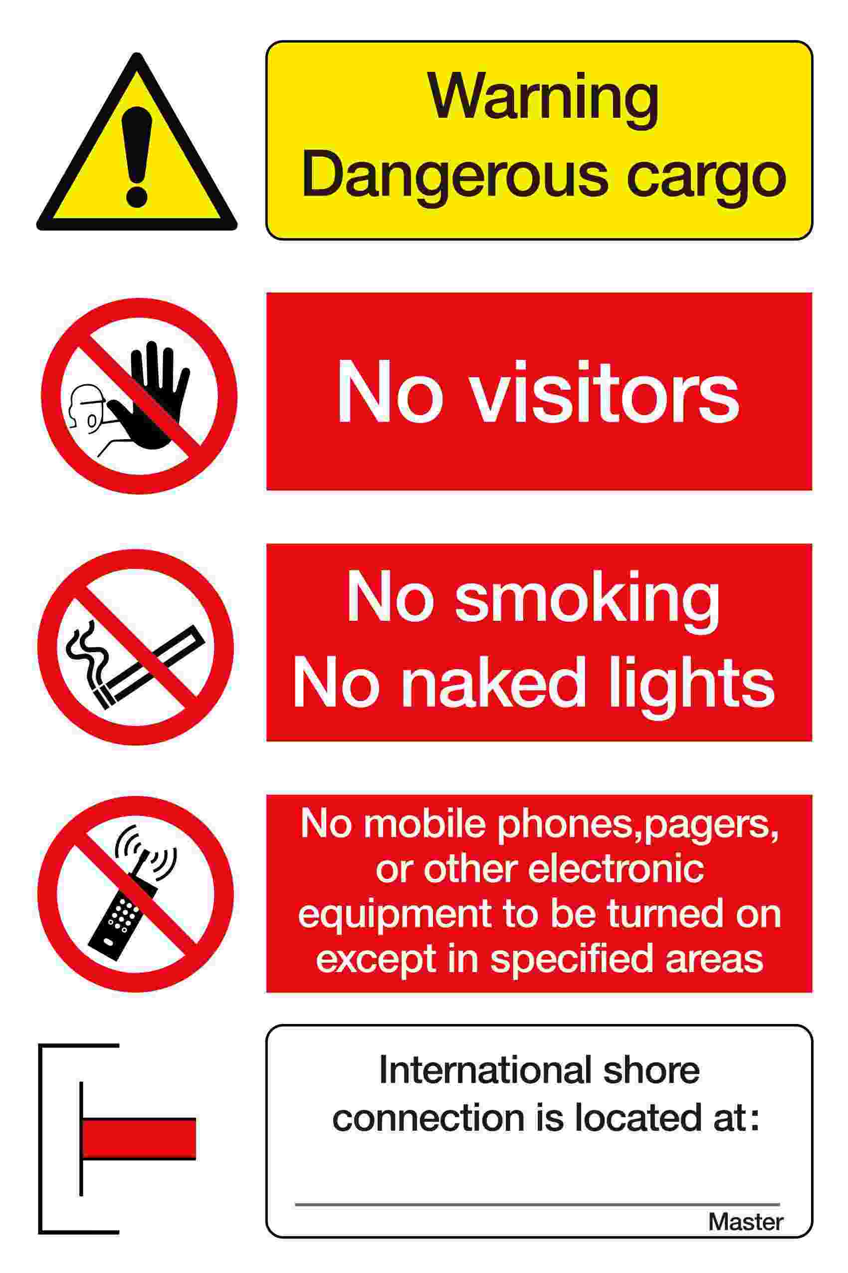 IMPA:333014 组合标识 Combination Ship Safety Sign