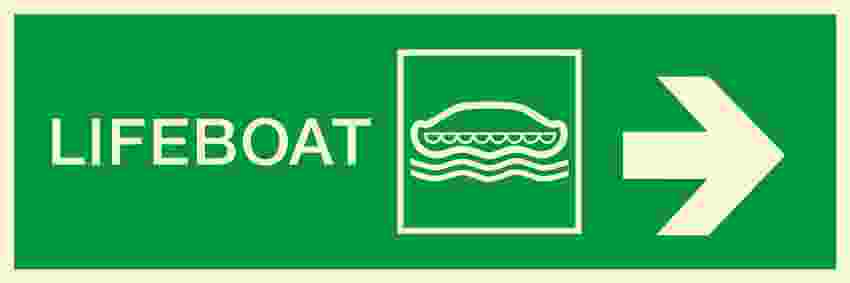 IMPA:334305 方向指示 Direction Ship Safety Sign