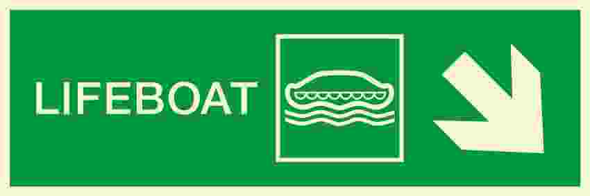 IMPA:334307 方向指示 Direction Ship Safety Sign