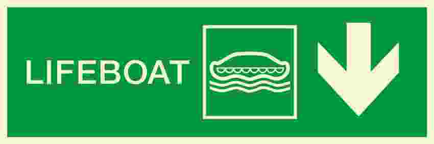 IMPA:334309 方向指示 Direction Ship Safety Sign