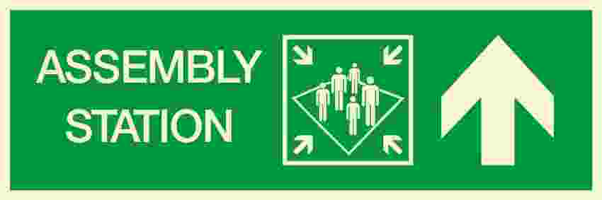 IMPA:334321 方向指示 Direction Ship Safety Sign