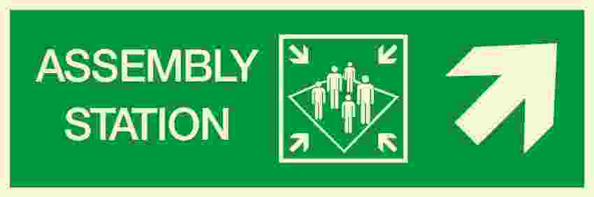IMPA:334323 方向指示 Direction Ship Safety Sign