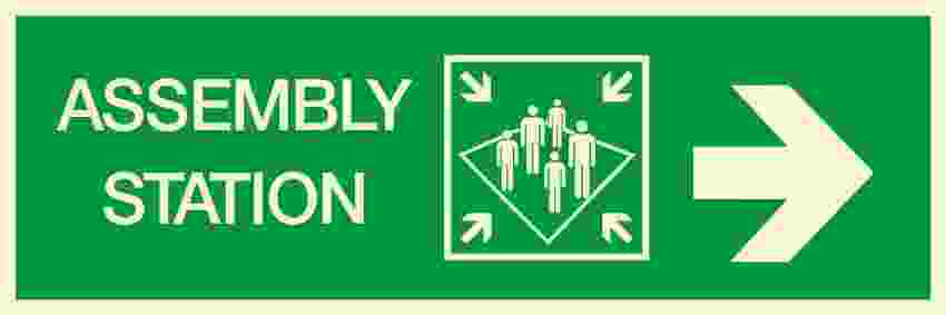 IMPA:334325 方向指示 Direction Ship Safety Sign