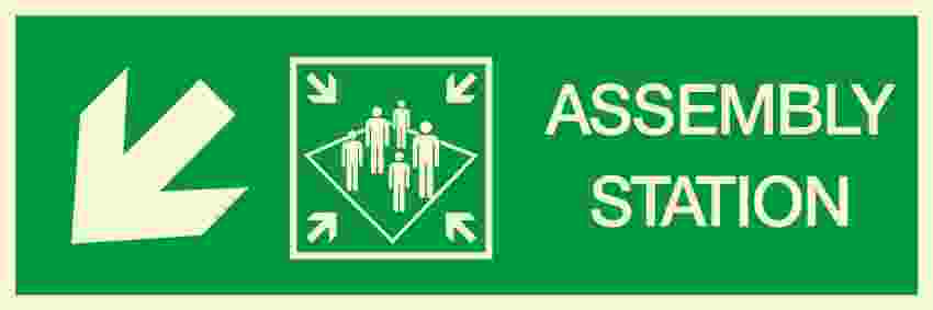 IMPA:334326 方向指示 Direction Ship Safety Sign