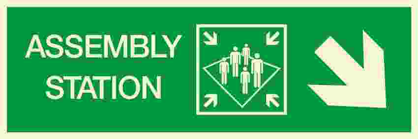 IMPA:334327 方向指示 Direction Ship Safety Sign
