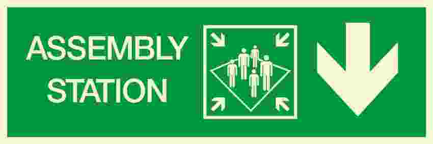 IMPA:334329 方向指示 Direction Ship Safety Sign