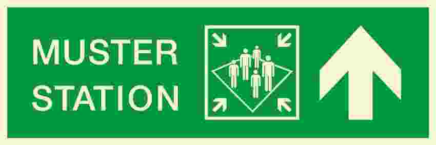 IMPA:334331 方向指示 Direction Ship Safety Sign