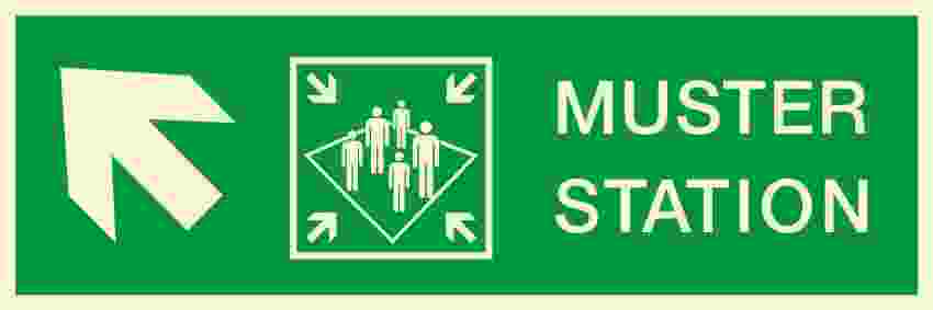 IMPA:334332 方向指示 Direction Ship Safety Sign