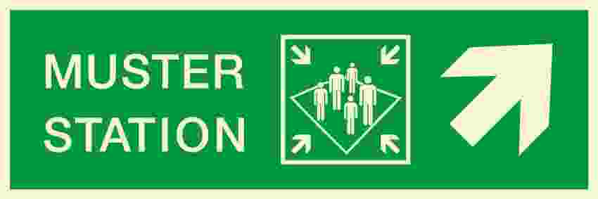 IMPA:334333 方向指示 Direction Ship Safety Sign