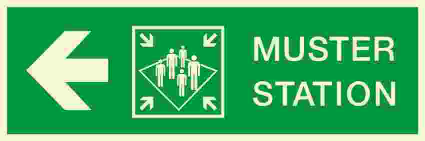 IMPA:334334 方向指示 Direction Ship Safety Sign